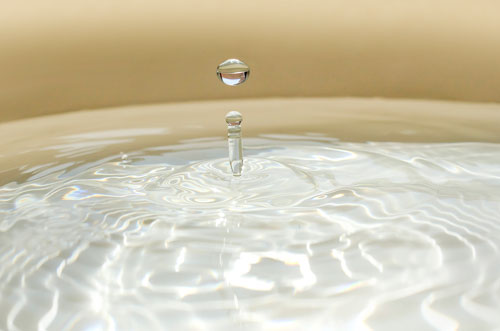 close up of water drops