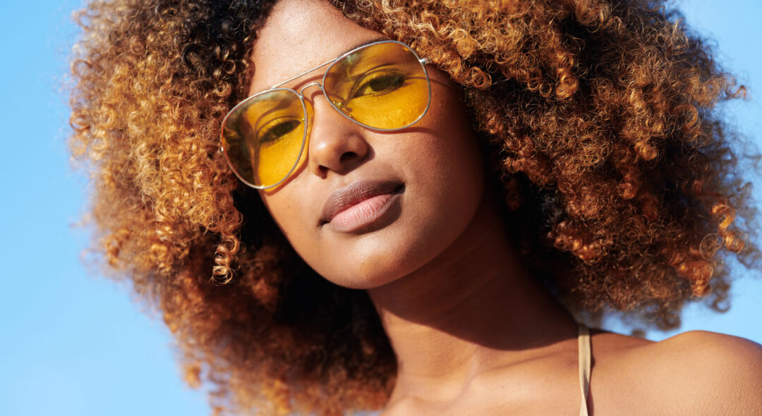 portrait of woman with sunglasses