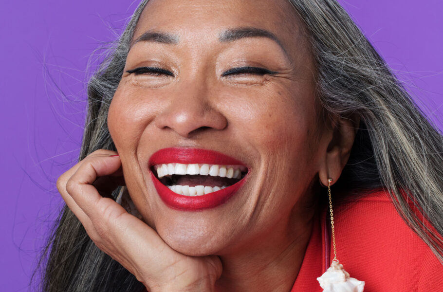 Portrait of Woman Laughing