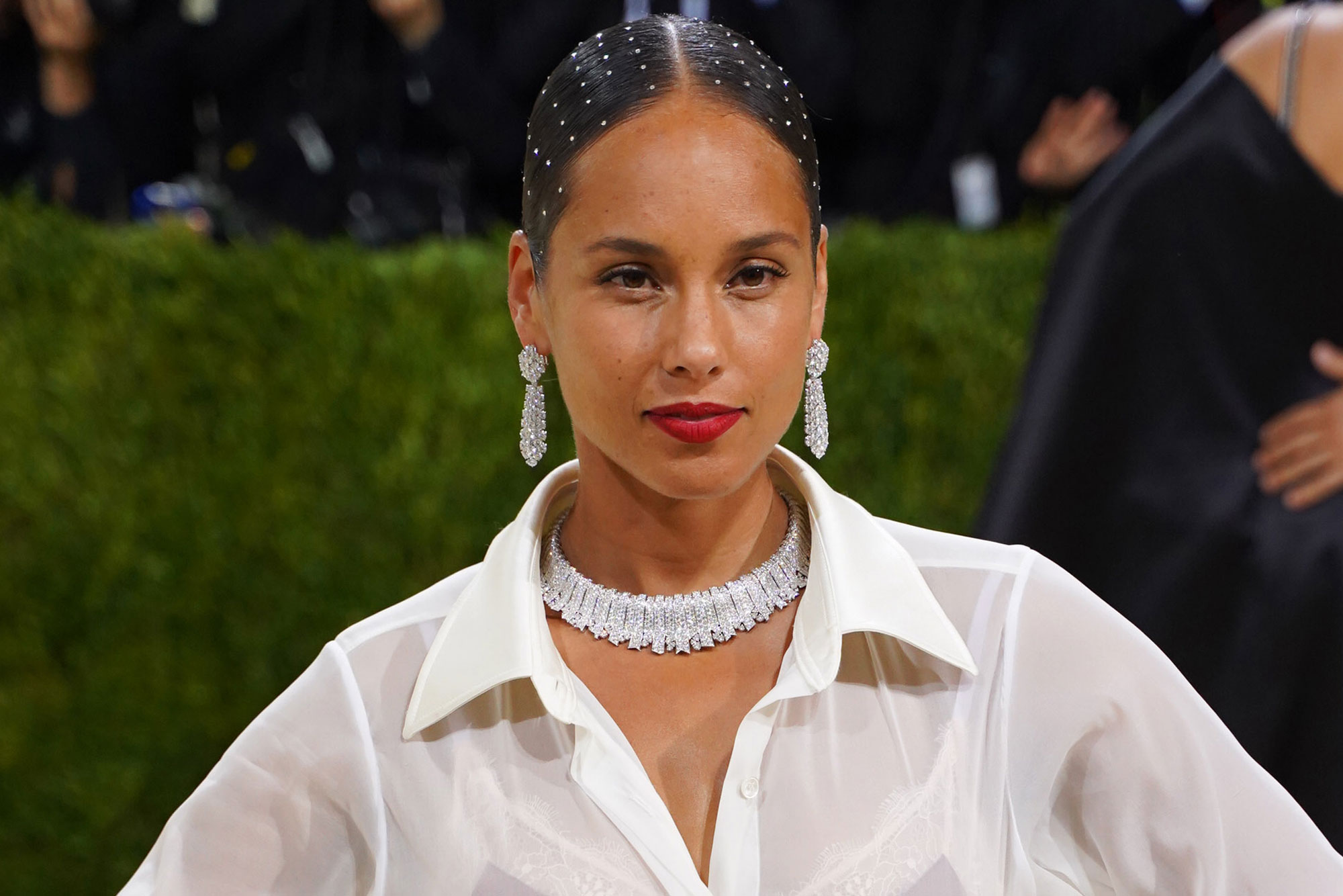 Alicia Keys attends 2021 Costume Institute Benefit - In America: A Lexicon of Fashion at the Metropolitan Museum of Art on September 13, 2021 in New York City.