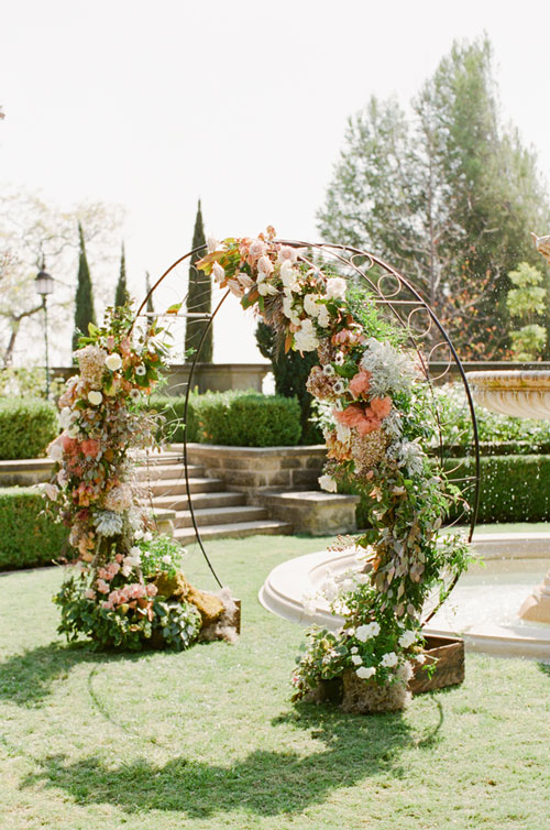 Outdoor Wedding Floral arch