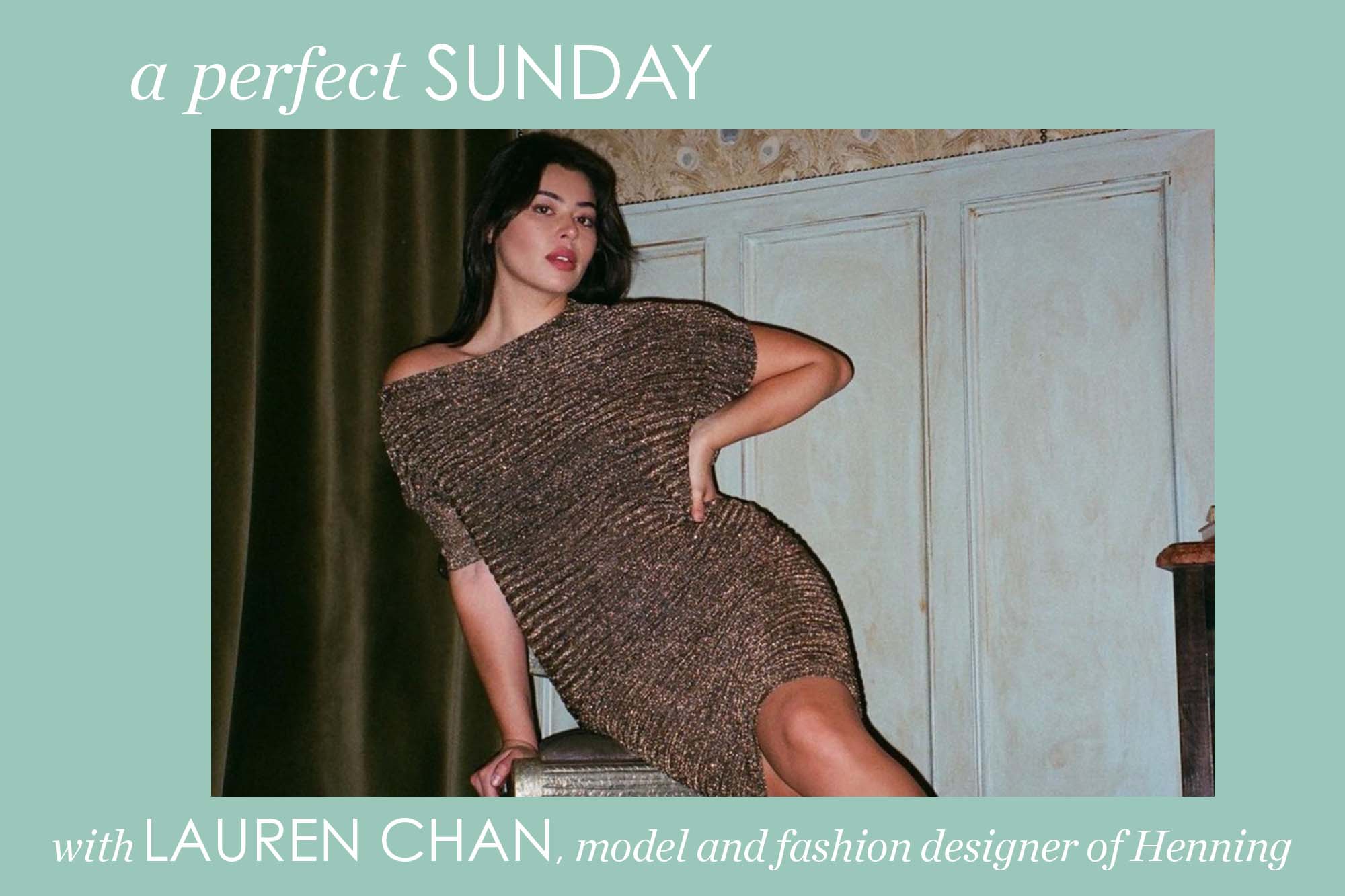 Portrait of model and fashion designer Lauren Chan