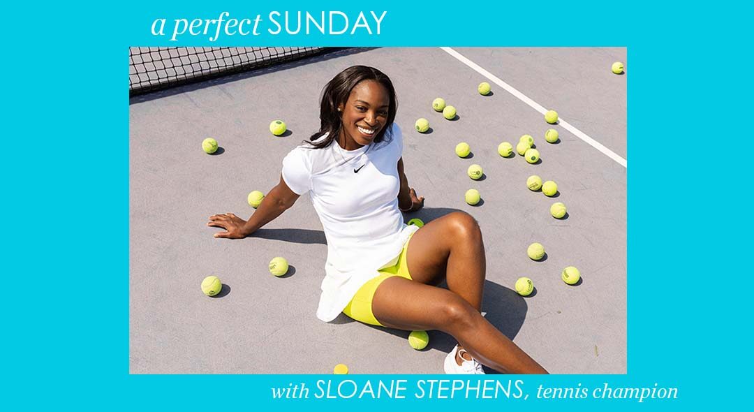 Portrait of tennis player Sloane Stephens.