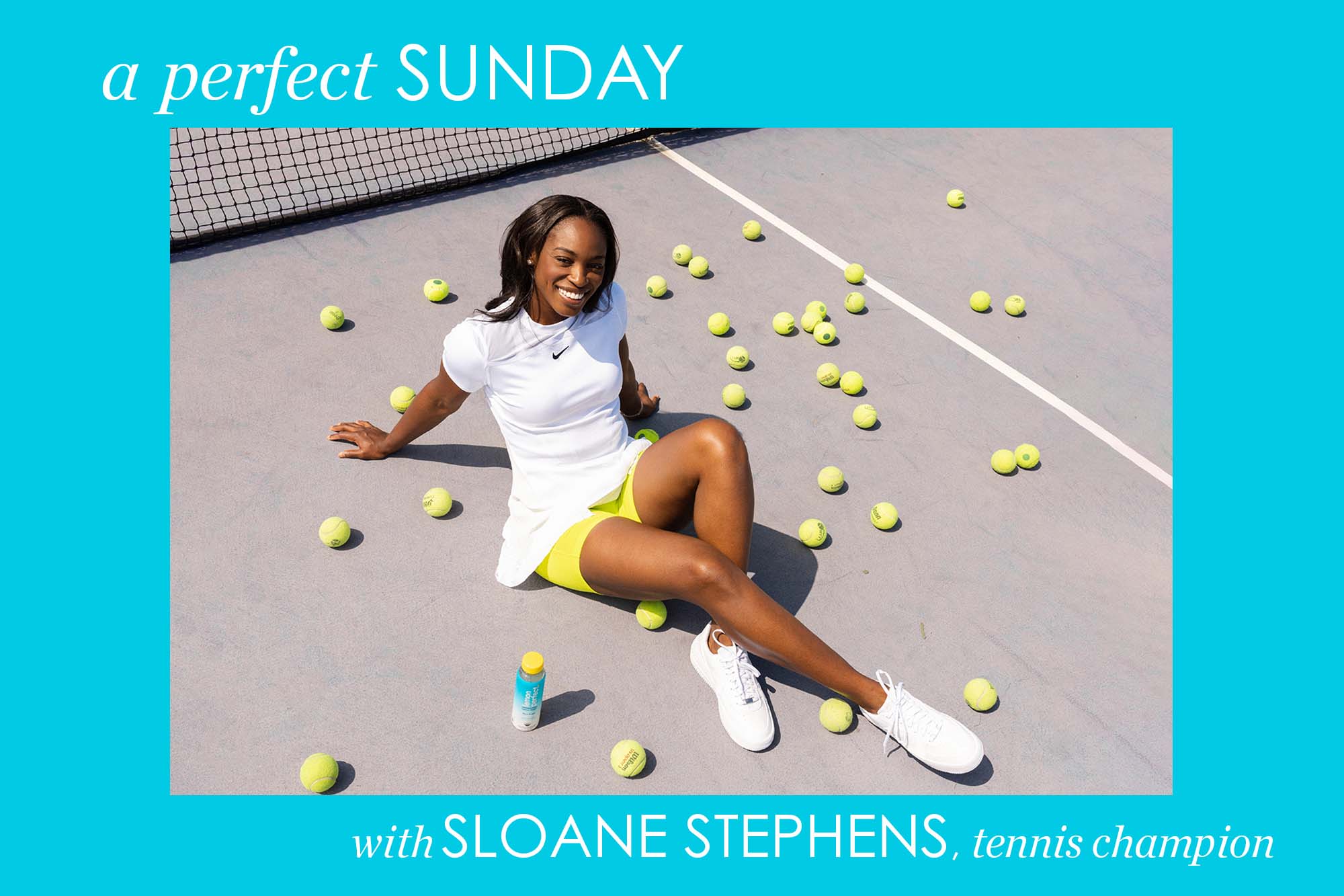 Portrait of tennis player Sloane Stephens.